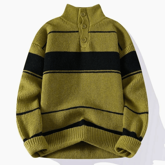 LuxeStripe Knit Sweater