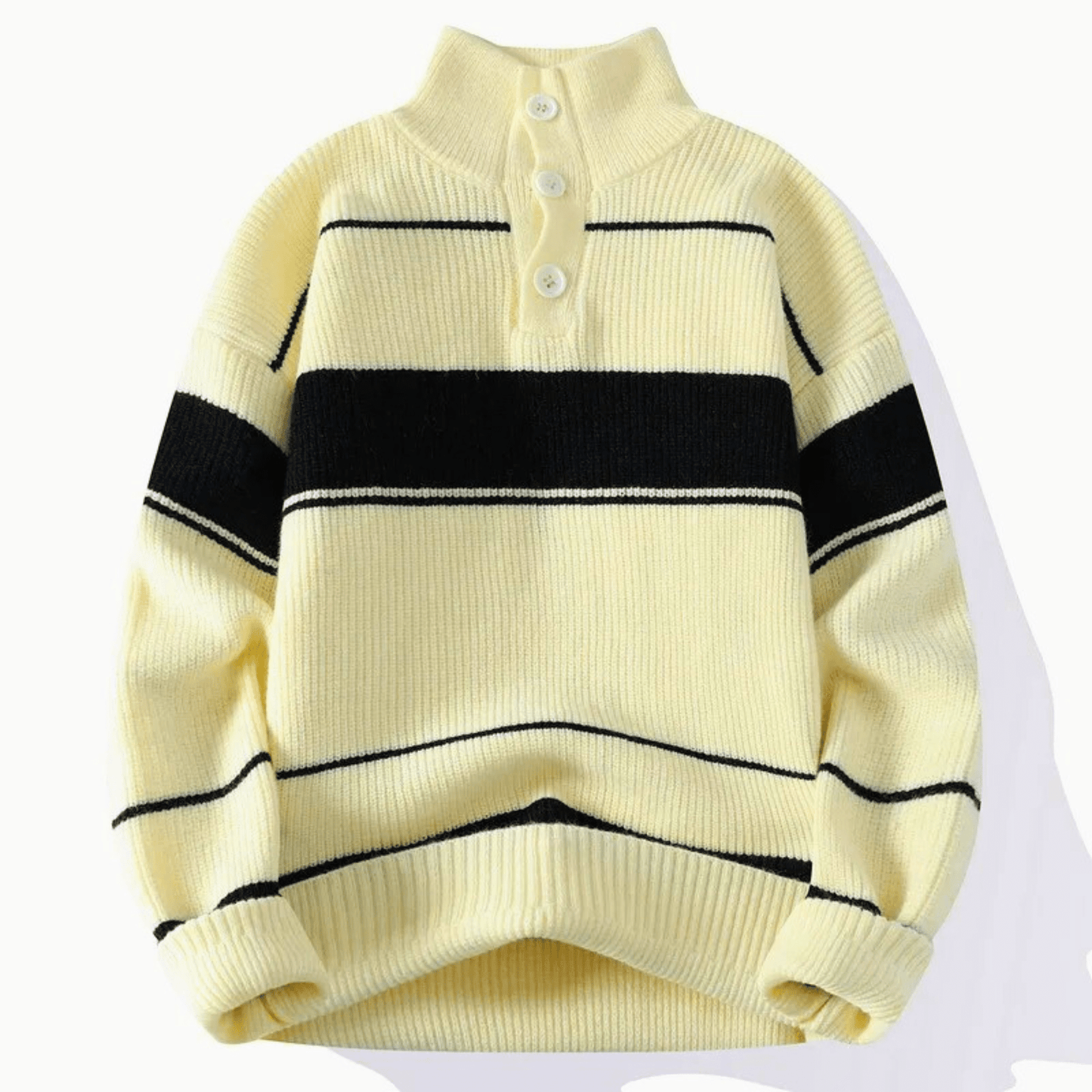 LuxeStripe Knit Sweater