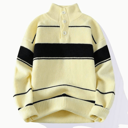LuxeStripe Knit Sweater