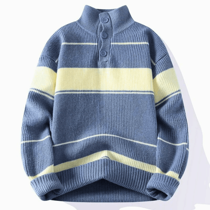 LuxeStripe Knit Sweater