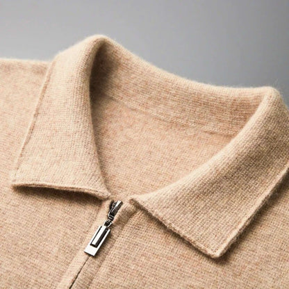 Merino Zip-Up Cardigan