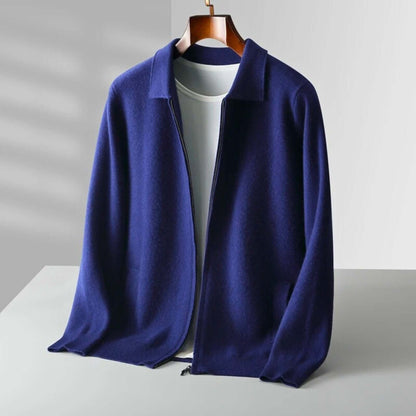 Merino Zip-Up Cardigan